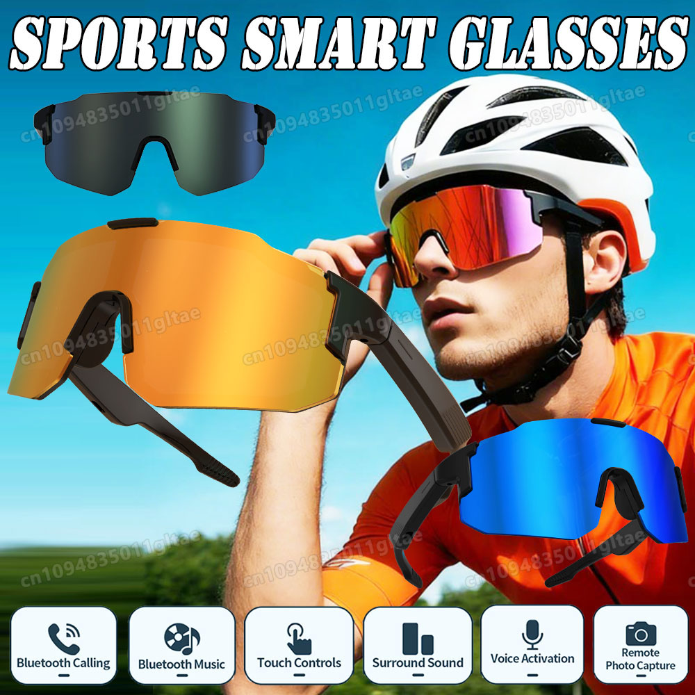 Esports Gaming Video - Occhiali Smart da Ciclismo con Fotocamera,