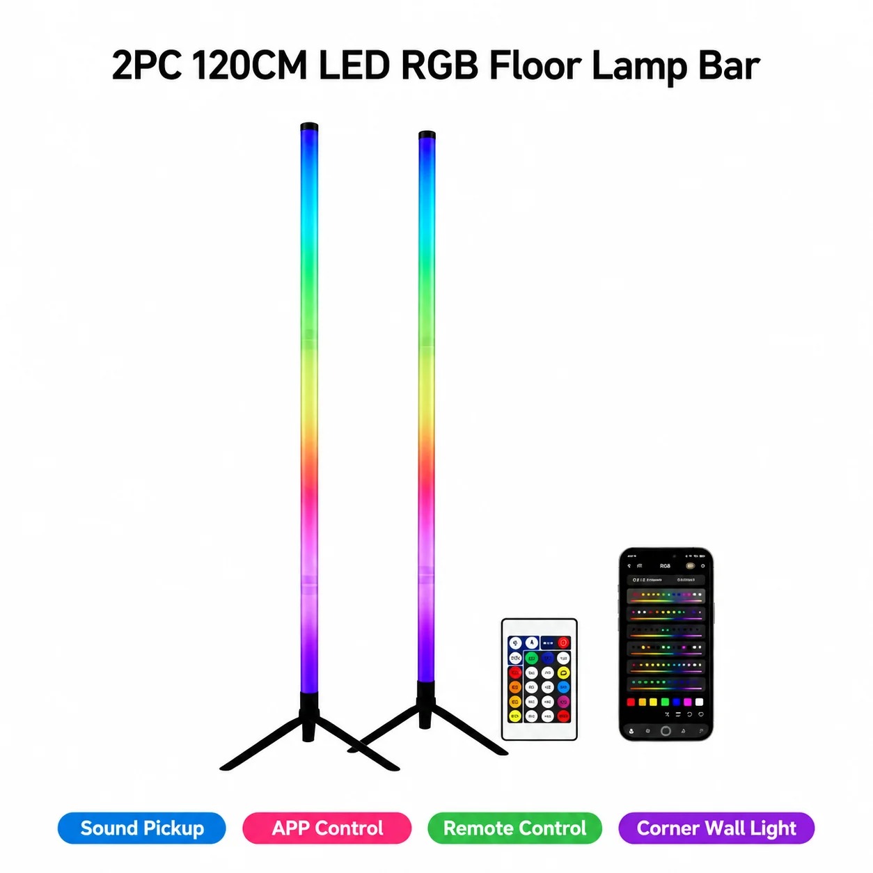 2 Pezzi Lampada da Terra RGB 1 - Esports & Gaming Optics Gmbh recensione e prezzo