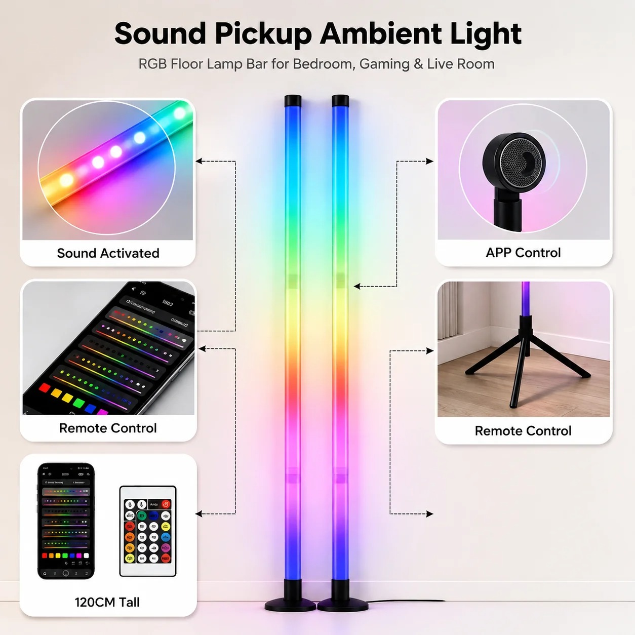 2 Pezzi Lampada da Terra RGB 1 - Esports & Gaming Optics Gmbh recensione e prezzo